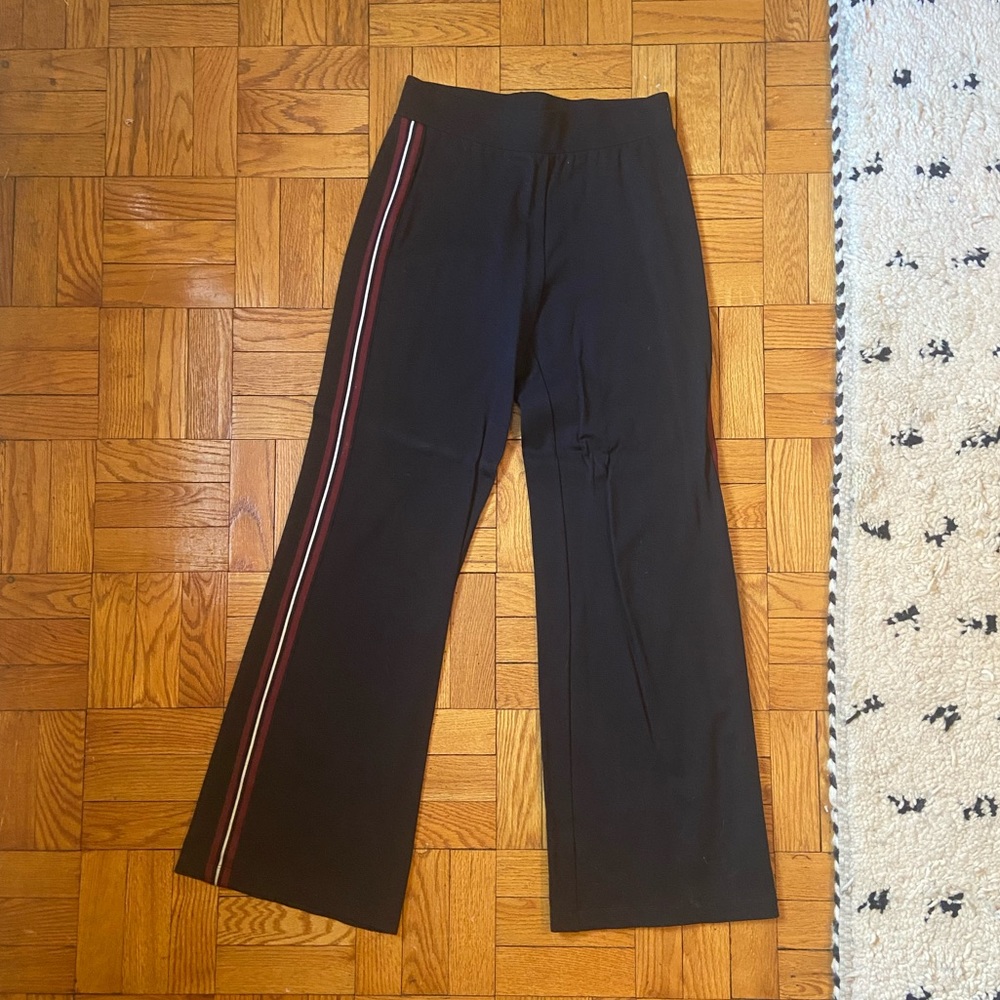 Express black track pants with stripe detail